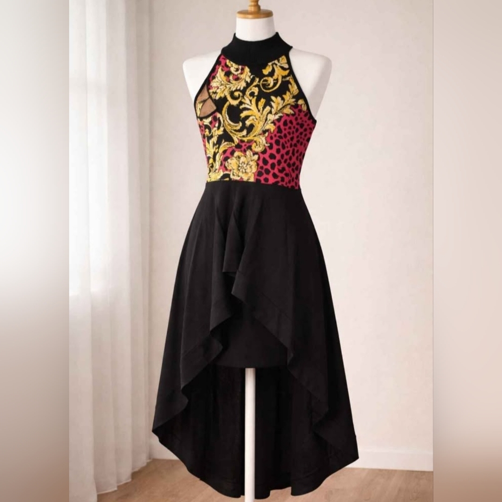 New York & Company Vibrant High Low Dress